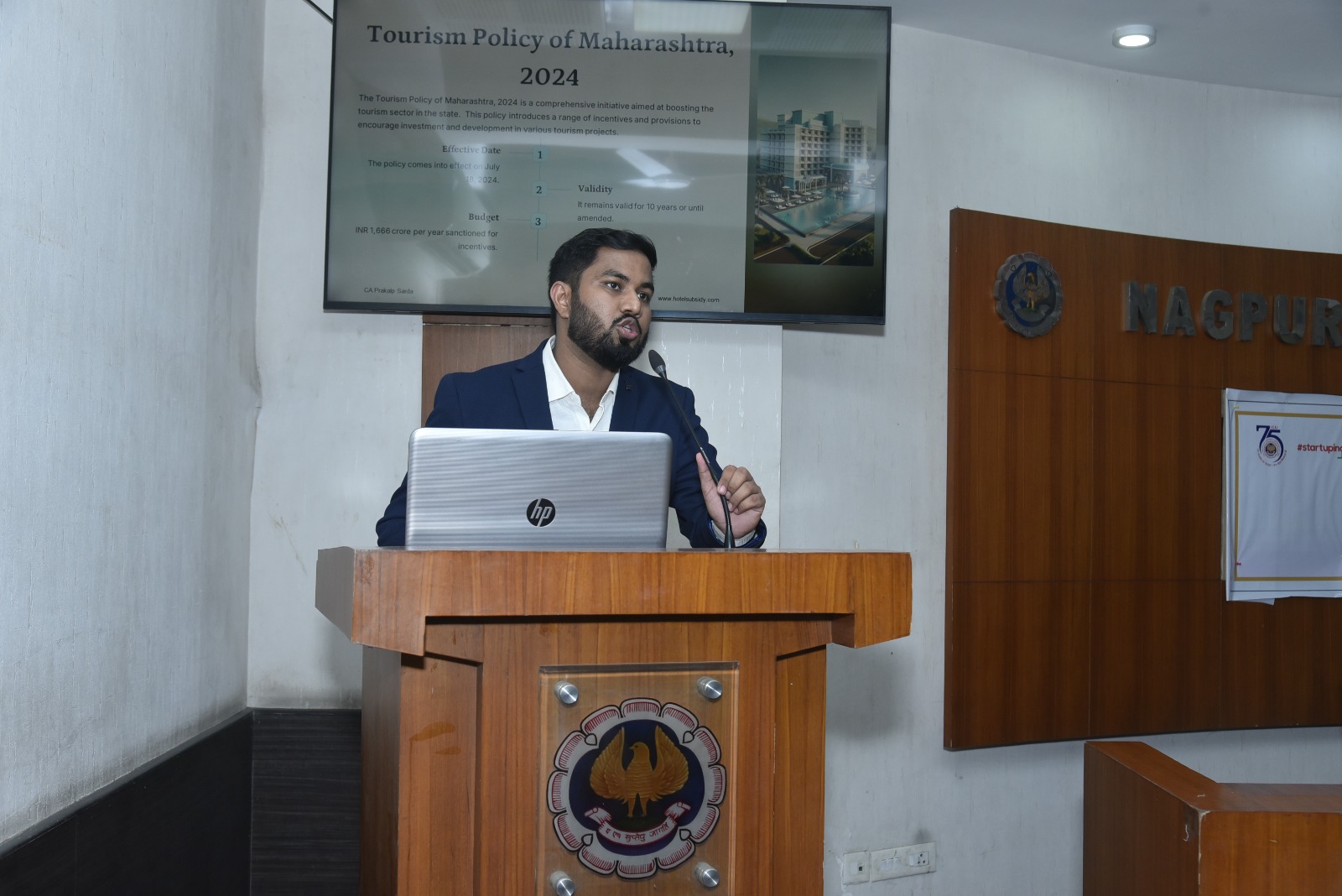 Session in progress at the Nagpur Branch of WIRC of ICAI
